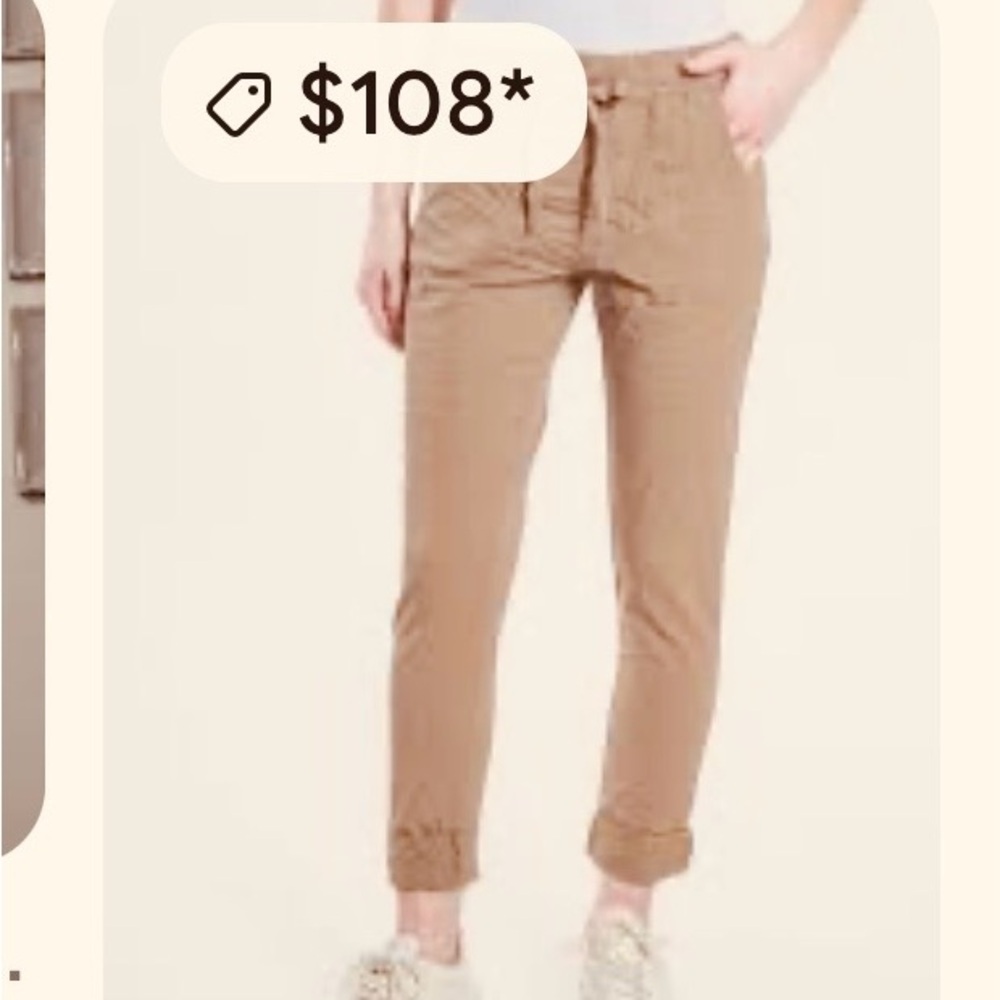 Made in Italy waist tie, stretch pants with pockets, and satin trim on the sides